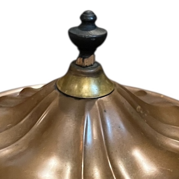 Vintage Copper Chafing Dish Pot and Stand. Lidded Dish with‎ Handle - Picture 11 of 11